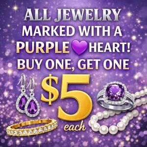 “💜 Closet Sale Info – BOGO $5 Jewelry”